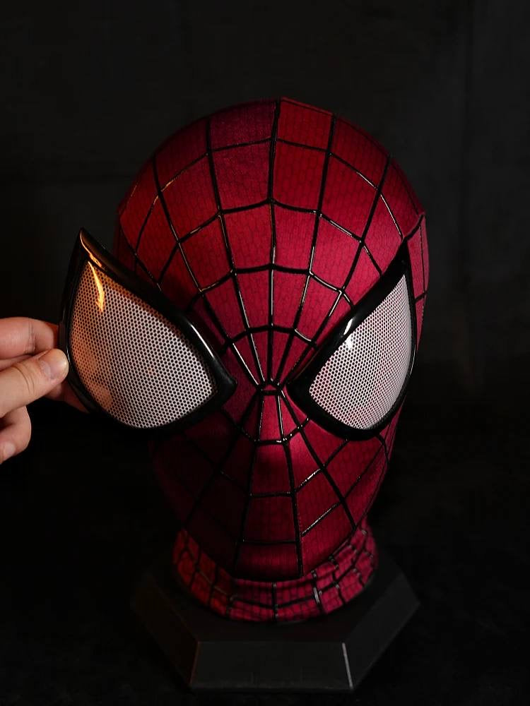 Spider Man Premium Coseplay Mask with Hard Face Shell and Magnetic Lenses