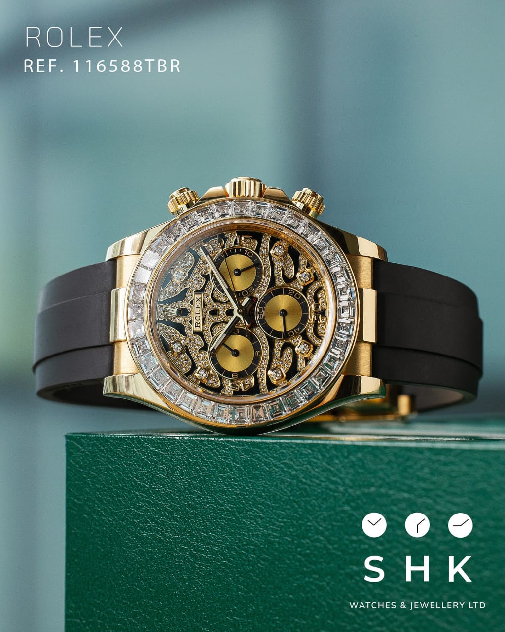 Ro*ex Eye Of The Tiger Silicon Belt Edition Premium Quality Luxury Watch