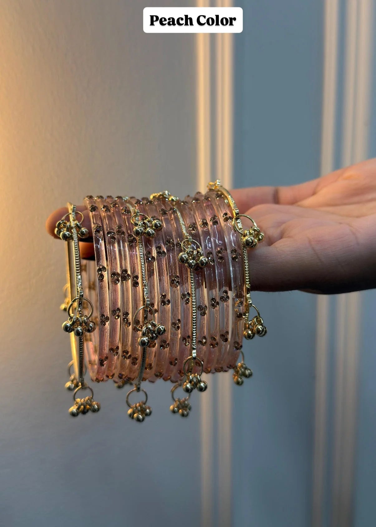 12 Bangles Set With 4 Ghungroo Bangles